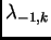 $ \lambda_{-1,k}$