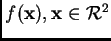 $ f(\mathbf{x}), \mathbf{x}\in {\cal R}^2$