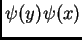 $ \psi(y)\psi(x)$