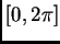 $ [0,2\pi]$