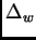 $\displaystyle \Delta_w$
