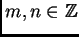 $ m,n \in \mathbb{Z}$